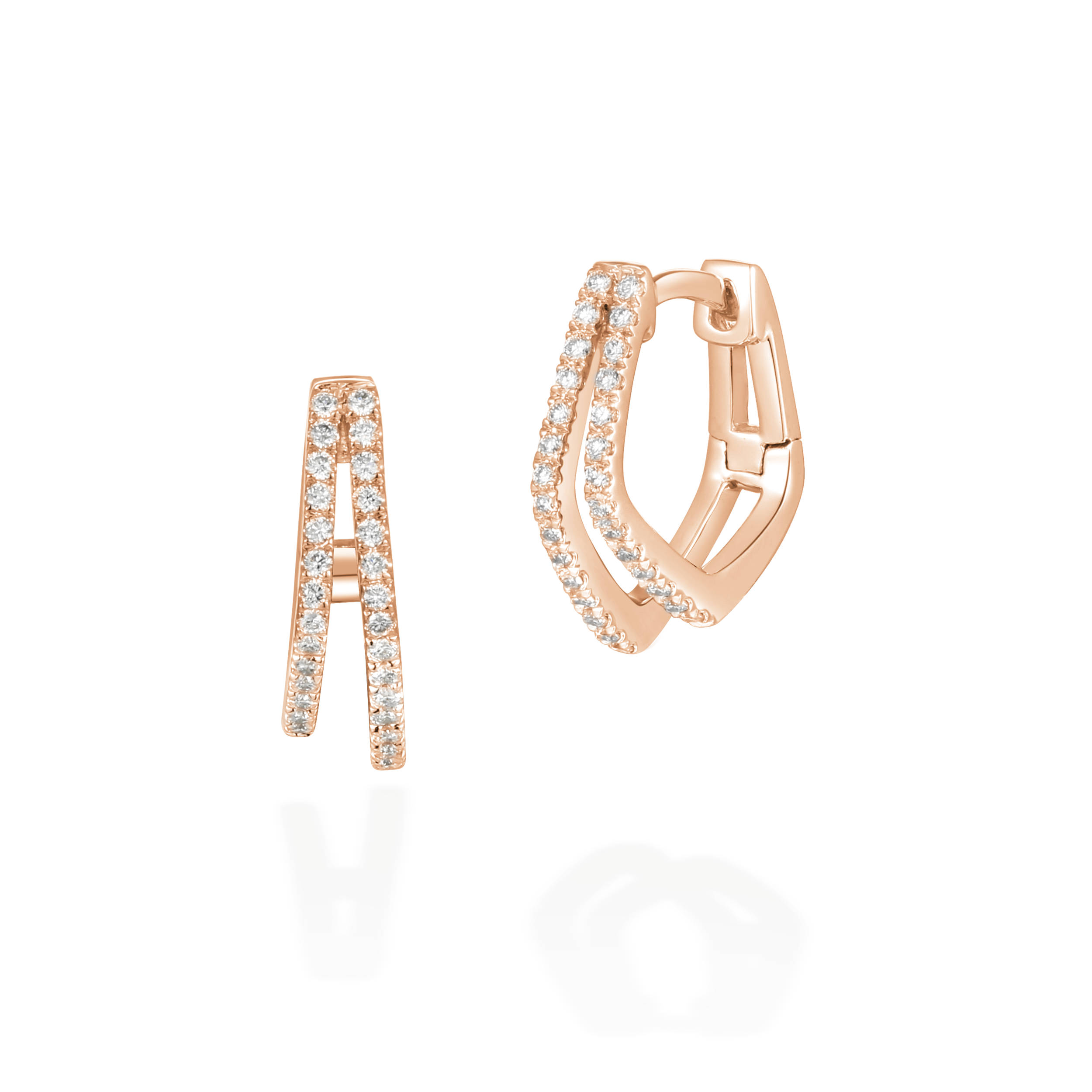 Vogue diamond hoops